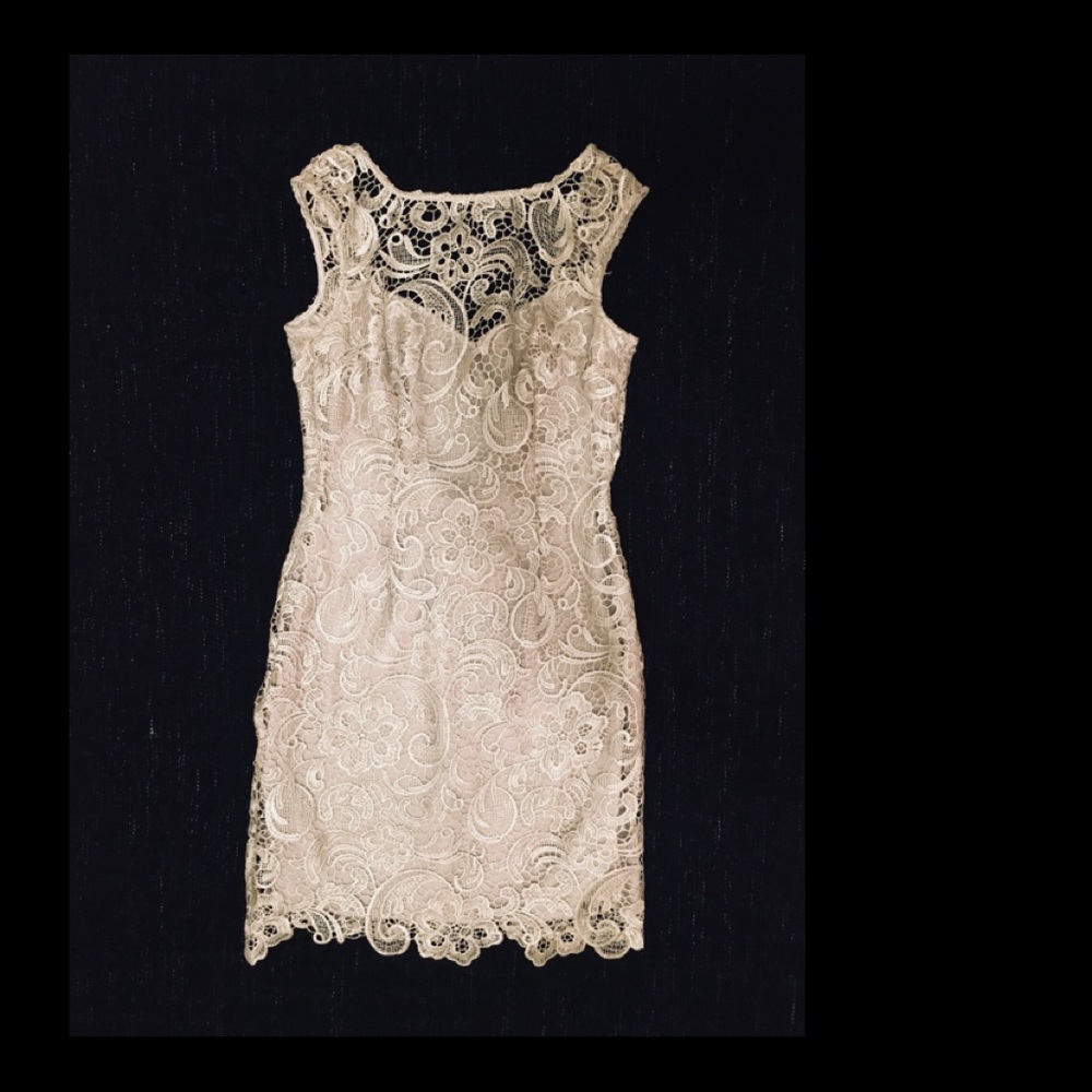 Champagne Lace Dress